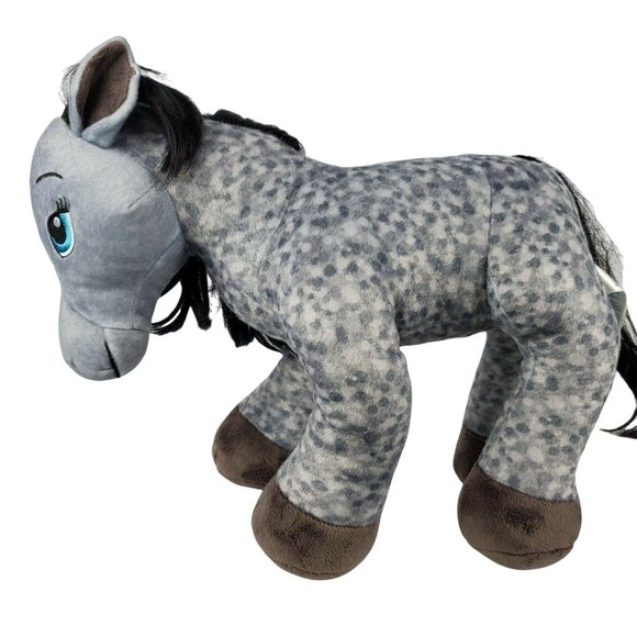 Build a Bear Hearts & Horses Appaloosa Plush Horse Gray Speckled Dapple Pony - Picture 5 of 8